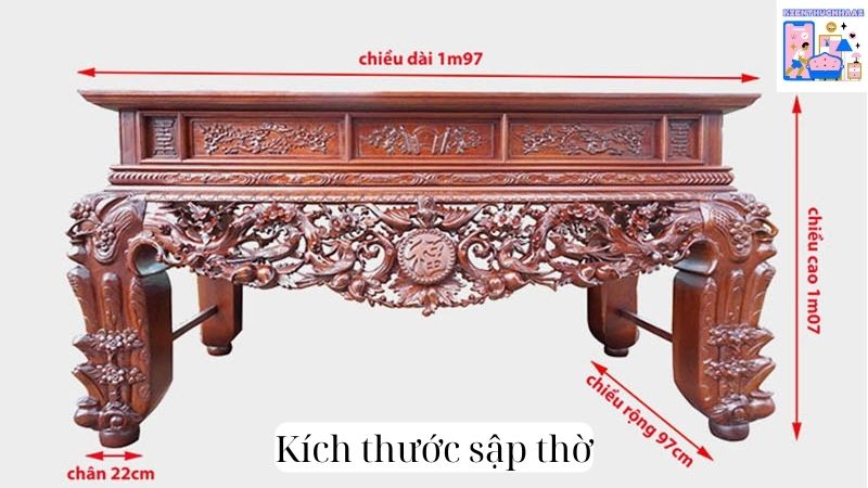 Kích thước sập thờ